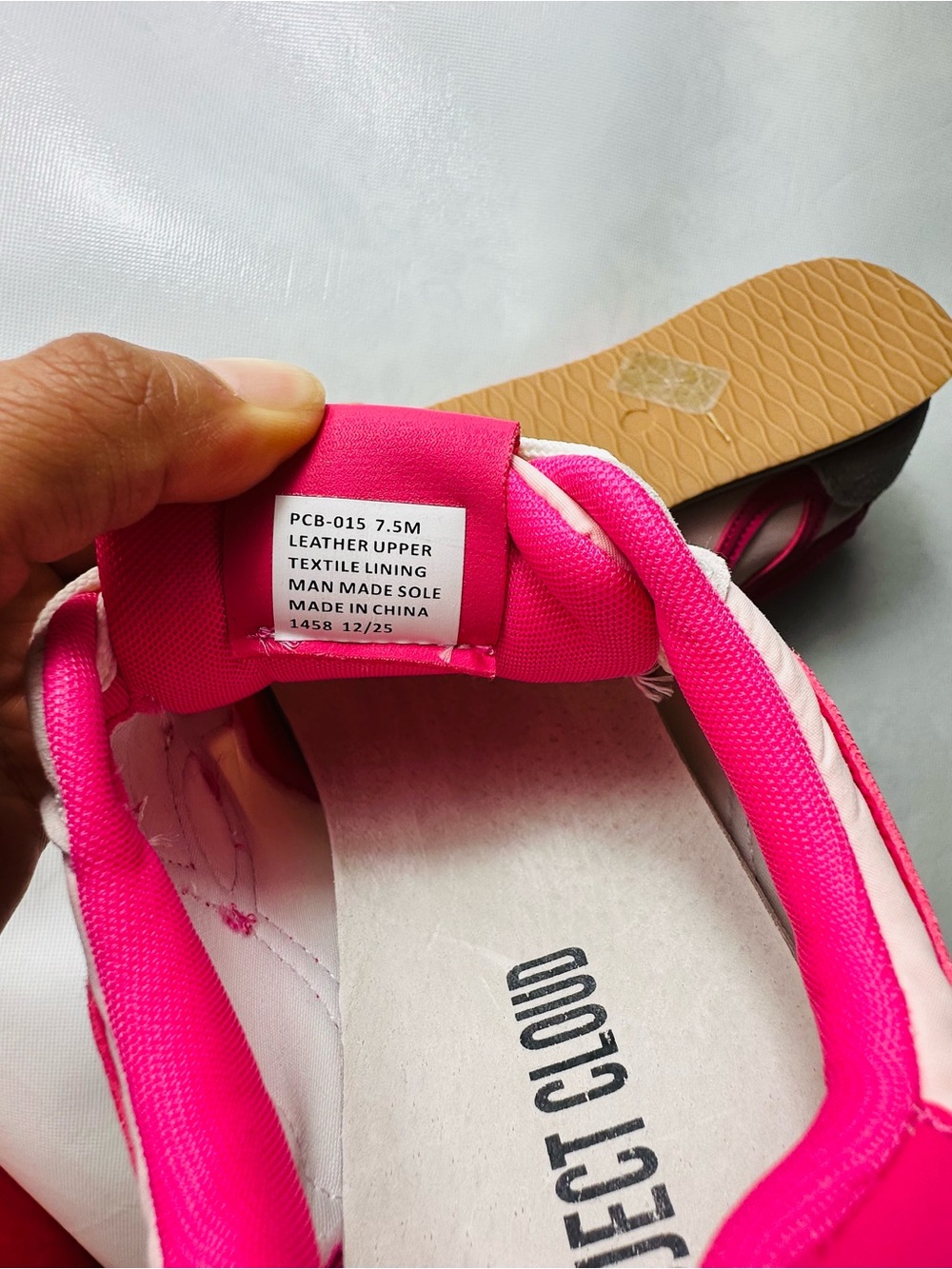Women’s Pink Cream Lace-Up Fashion Sneakers - Picture 13 of 13